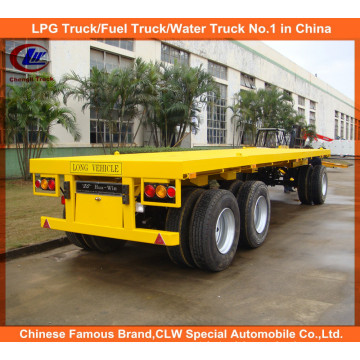 Heavy Duty 40ft 3 Axle Flatbed Pulling Cargo Trailer for Sale